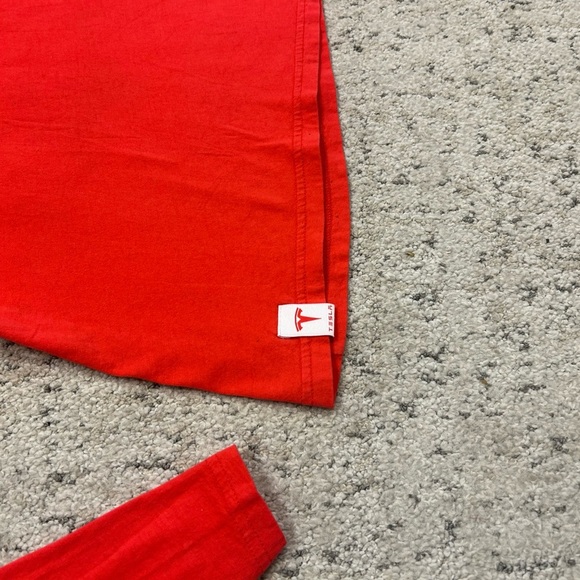 Tesla M worn once rare women’s v neck cotton shirt long sleeve! - Picture 4 of 15